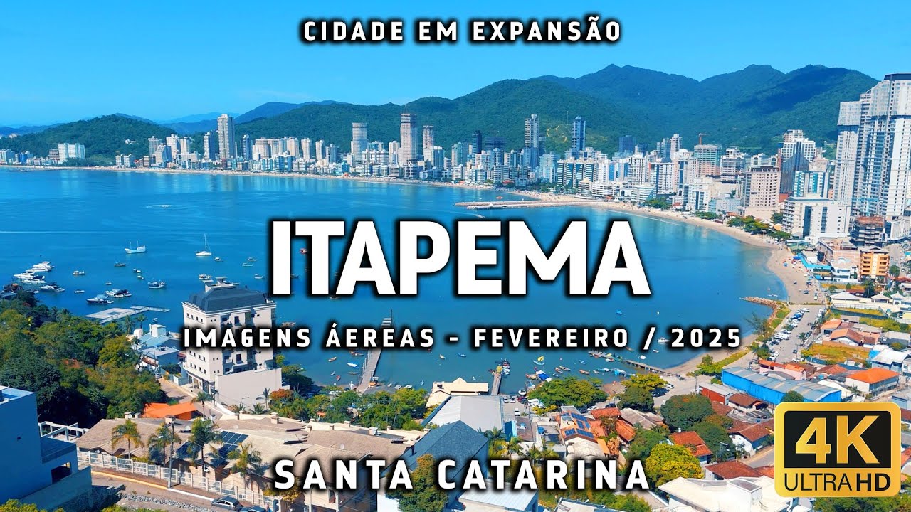 Itapema 2025: Expansão, Turismo e Beleza Natural Vistas do Alto - Imagens em 4k - Fevereiro de 2025