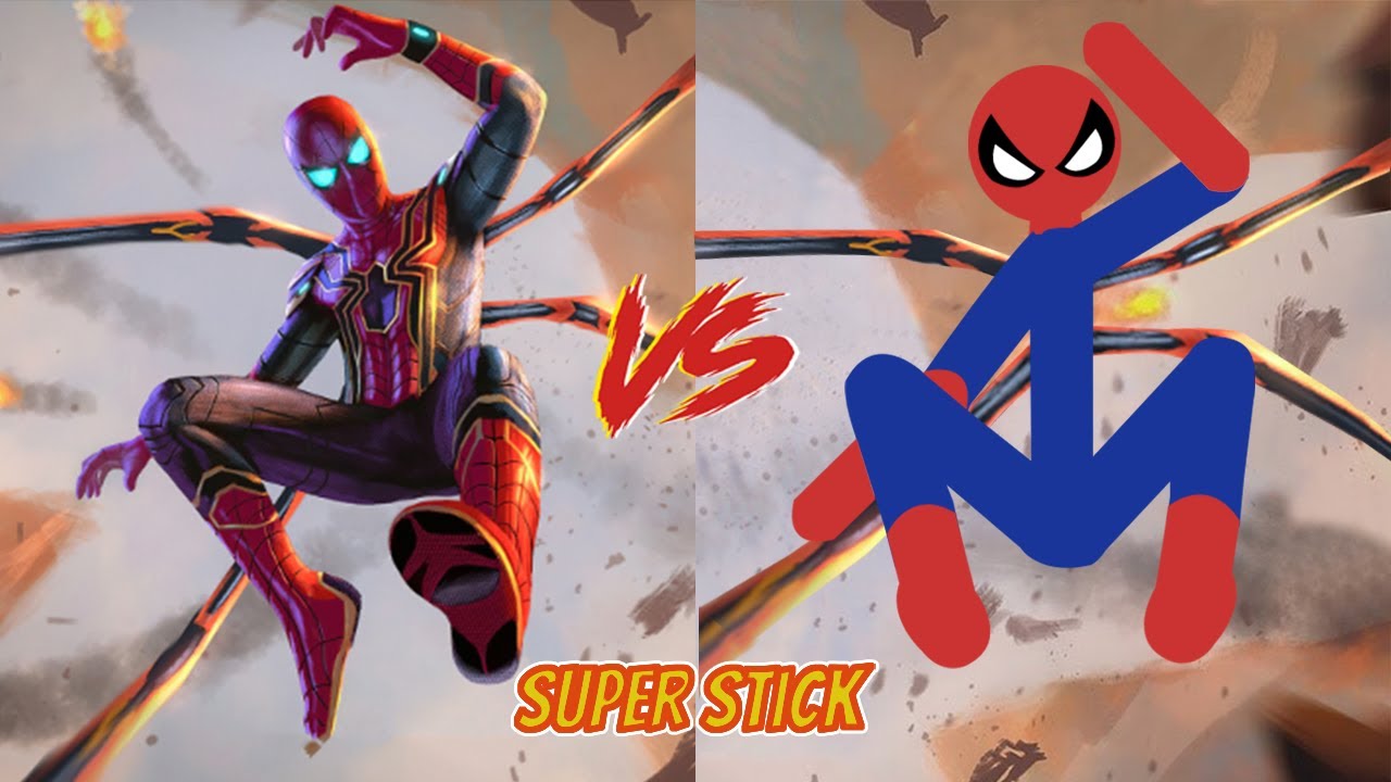 Real Spiderman vs Stickman | Stickman Dismounting Funny Moments #2