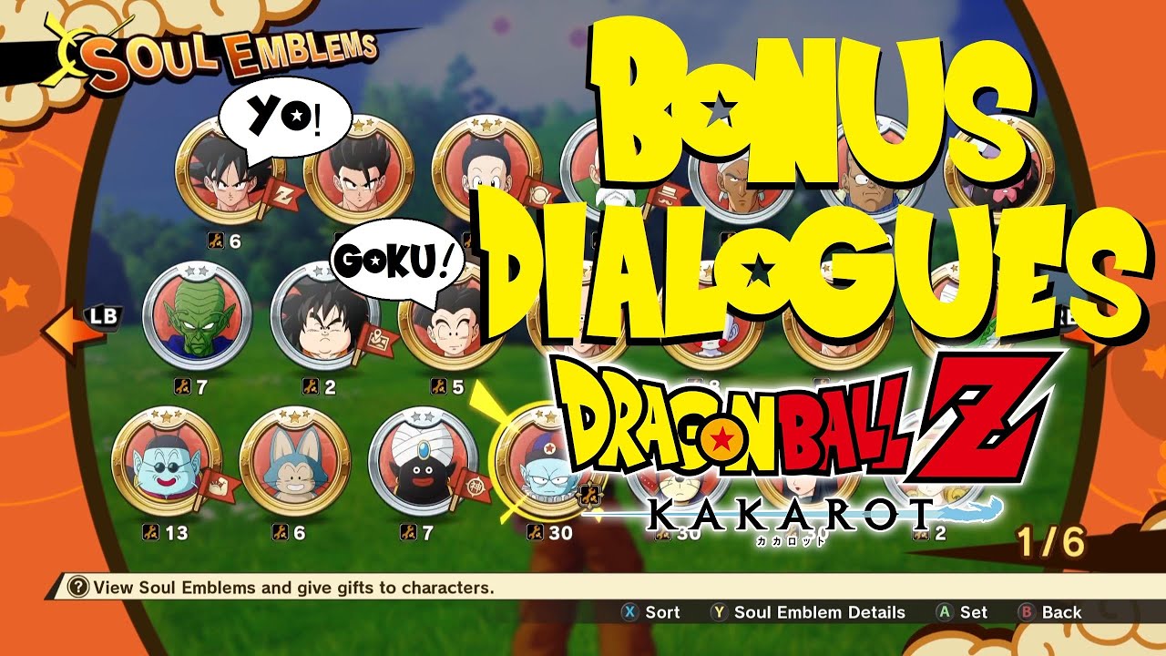 ALL Soul Emblem COMBO DIALOGUES - Dragon Ball Z: Kakarot