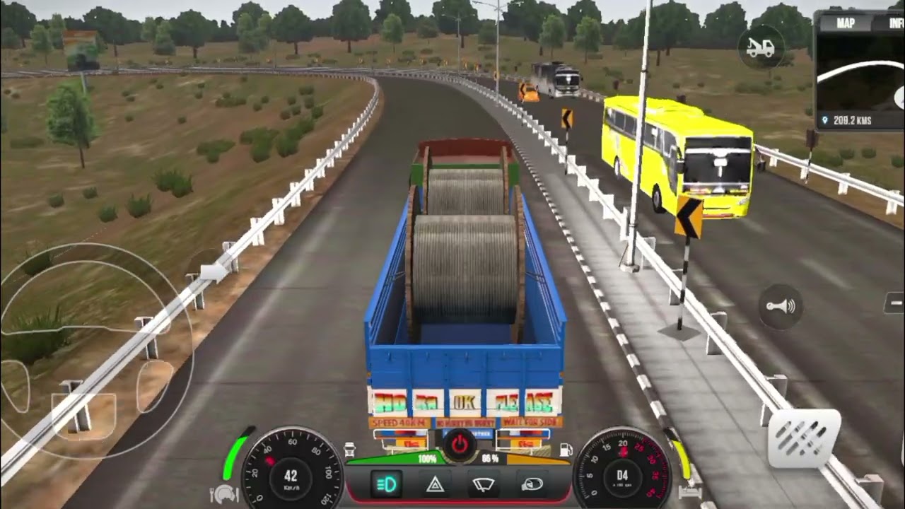 Indian Truck Simulator | Bijli Ka Tar Load 😱 Dangerous Road + Multiple Accidents 🚛⚡