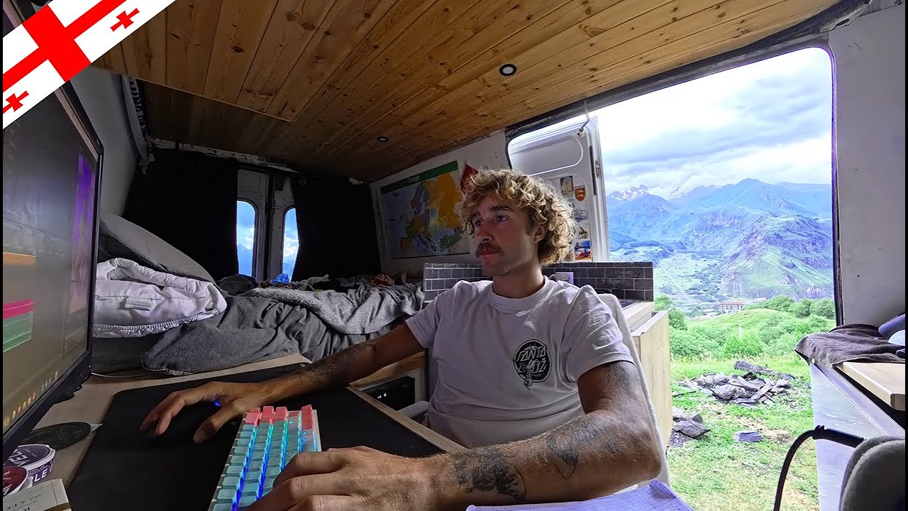 Solo Vanlife in the Georgian Mountains 🇬🇪 | The most INSANE View Ever