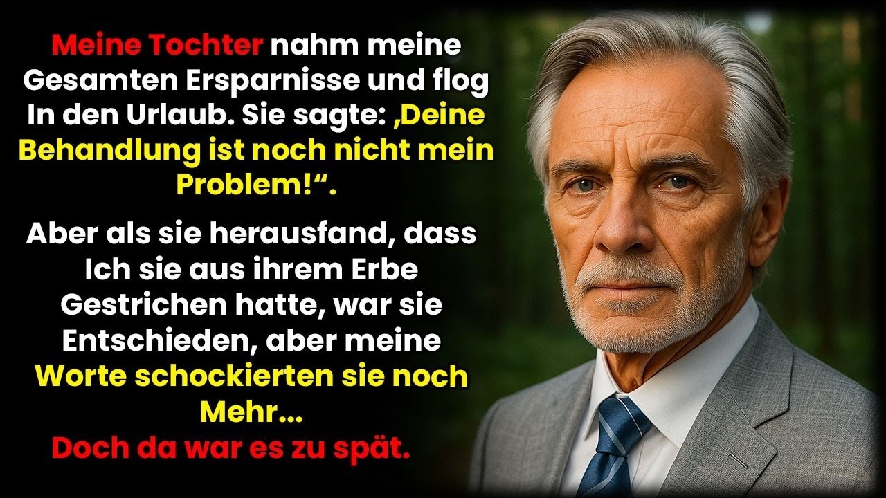 Meine Tochter nahm mein ganzes Geld   flog in den Urlaub – also änderte ich mein Testament