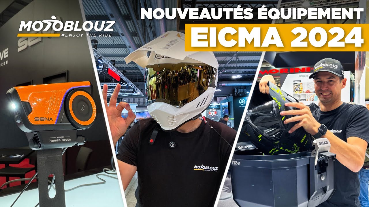 50 NOUVEAUTÉS ÉQUIPEMENTS du salon MOTO EICMA 2024 à découvrir !