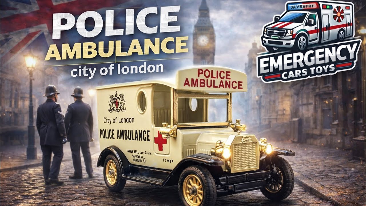 POLICE AMBULANCE City of London  DAYS GONE Lledo 