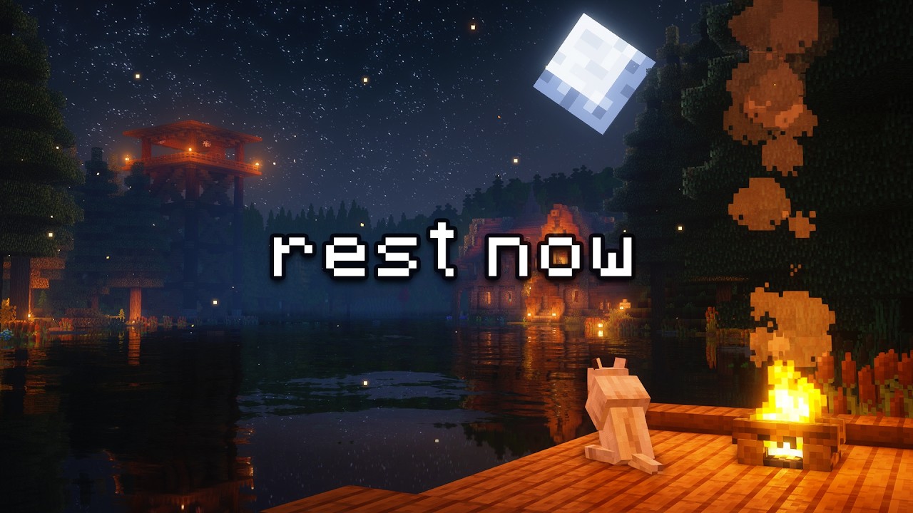 🌌 you’ve made it through the day… (minecraft music w/ ambience)