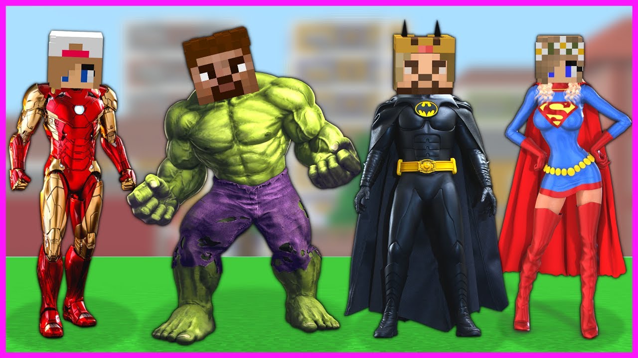 ŞEHİRDEKİ HERKES SÜPER KAHRAMAN OLDU! 😱 - Minecraft
