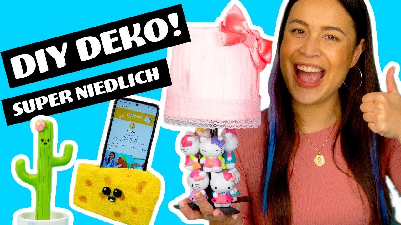 DIY Zimmer-Deko! 😻 3 süße Deko-Ideen die du lieben wirst! Tutorial by CuteDIY
