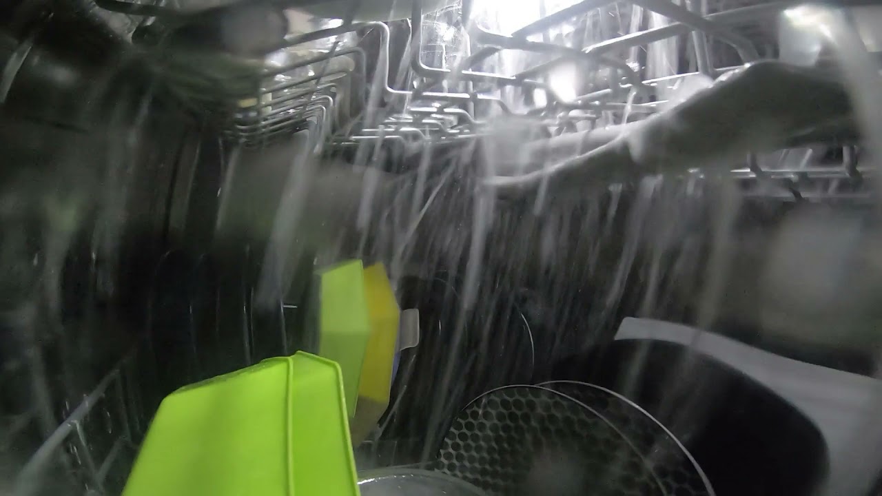 Inside the Dishwasher - Full Cycle, filled with regular Soap, ultimate Foam Party with GoPro