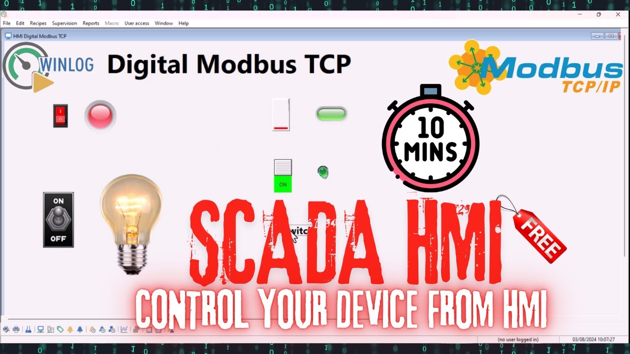 Control Modbus TCP Devices with HMI SCADA in Just 10 Minutes – Easy Guide