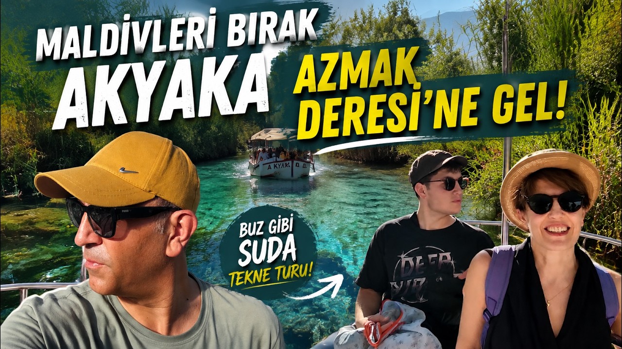 Maldivleri bırak Akyaka Azmak Deresi'ne gel! | Buz Gibi Suda Tekne Turu!