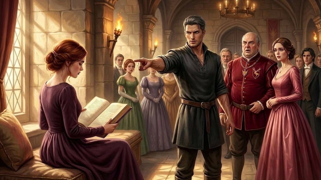Le Seigneur offrit sa fille. Le Roi Alpha désigna la fille lisant: 'Je la veux, elle!'
