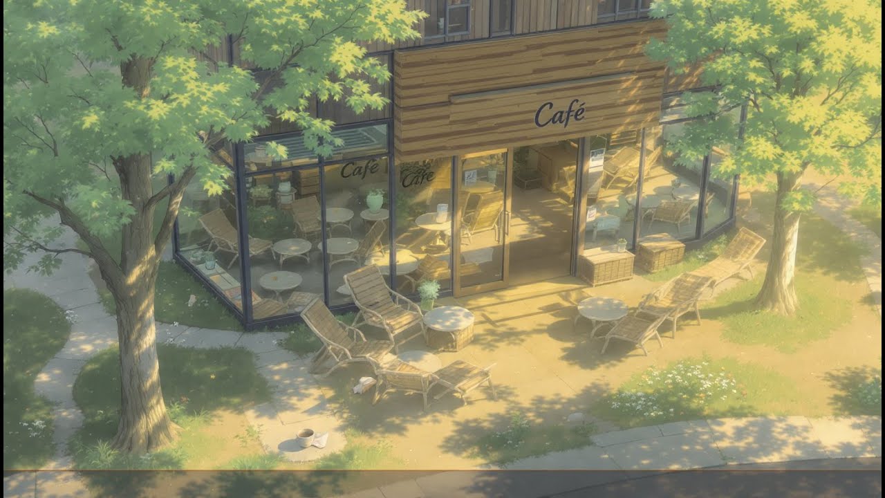 Calm Sunset Study | Coffee Shop