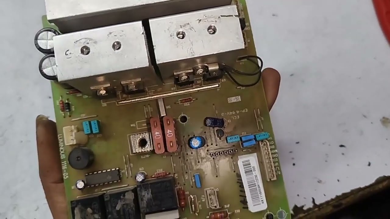 luminous inverter 650 overload problem PCB repair training