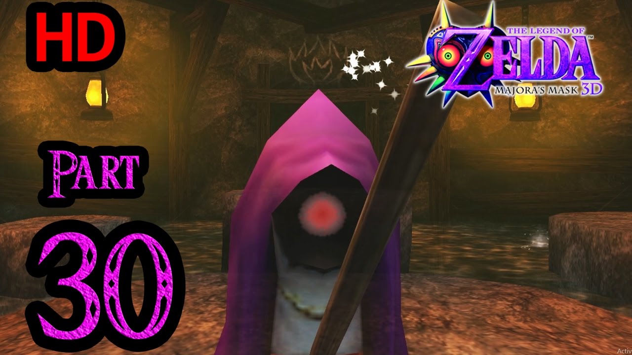 Zelda Majora's Mask 3D 100% Walkthrough 1080p HD Part 30 - Secret Shrine - Great Fairy's Sword
