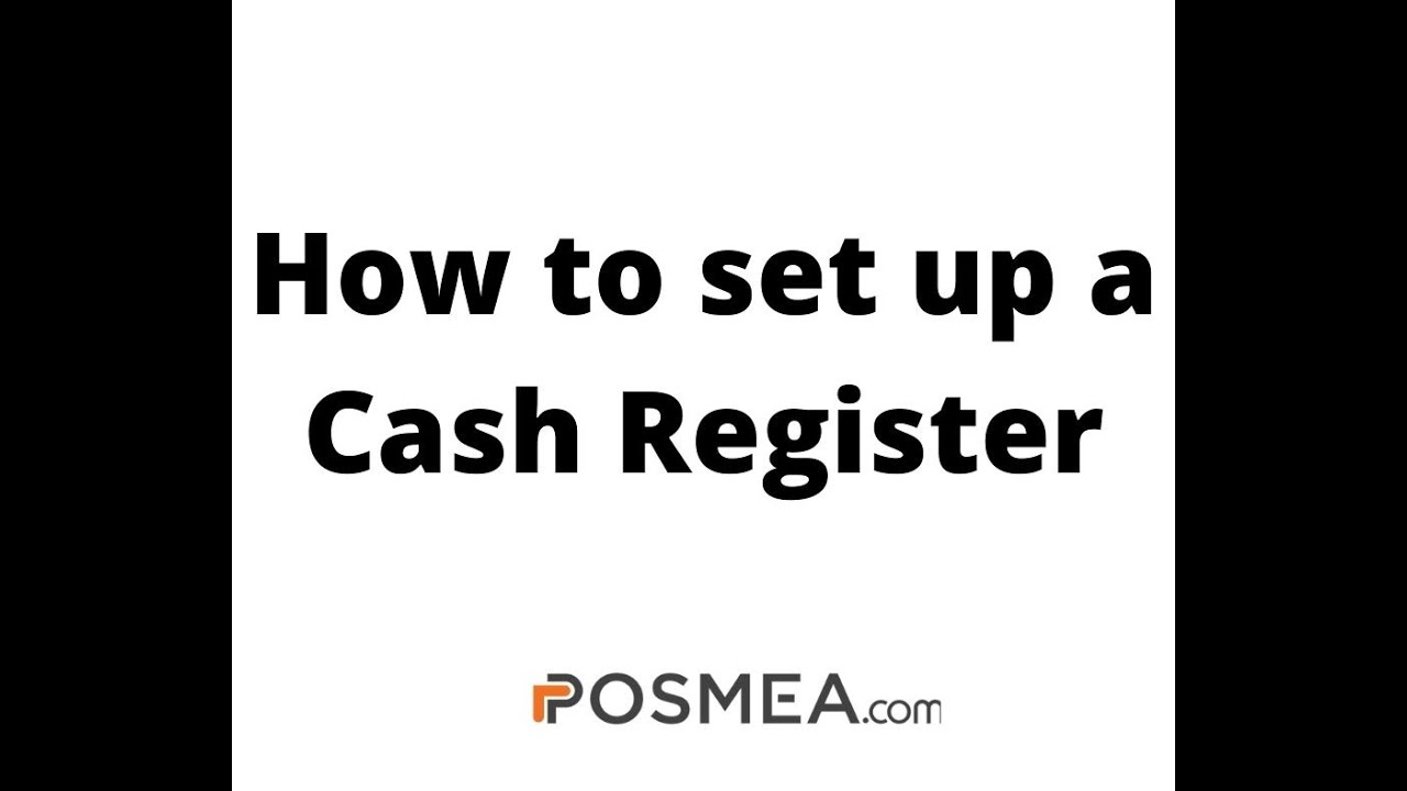 How to setup a Cash Register POS Machine