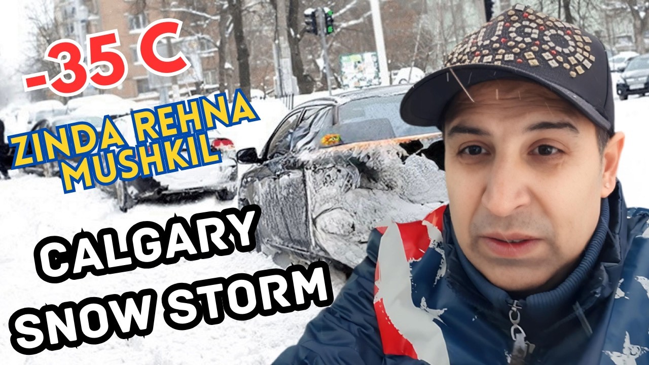 Calgary Alberta Mein Heavy Snow Storm 🌨️ | Survive Karna Hua Muskil 😰