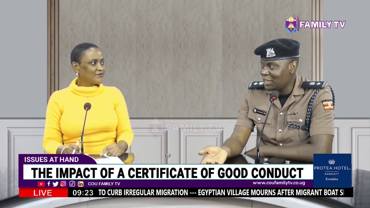 The Impact Of A Certificate Of Good Conduct || SP. Kitagenda Sadiq _ Uganda Police Force