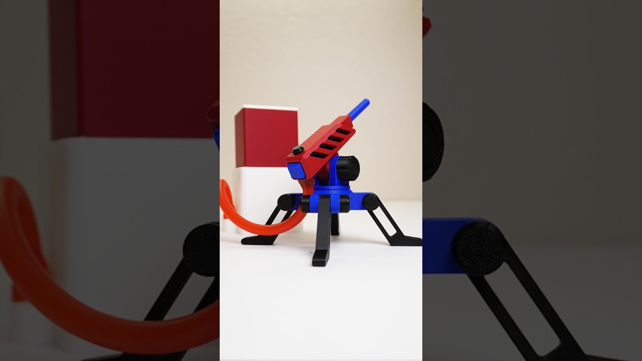 Desktop Air Slam Cannon #3dprinting #3dprinter #3dprinted #toys #craft #mechanical #design #craft