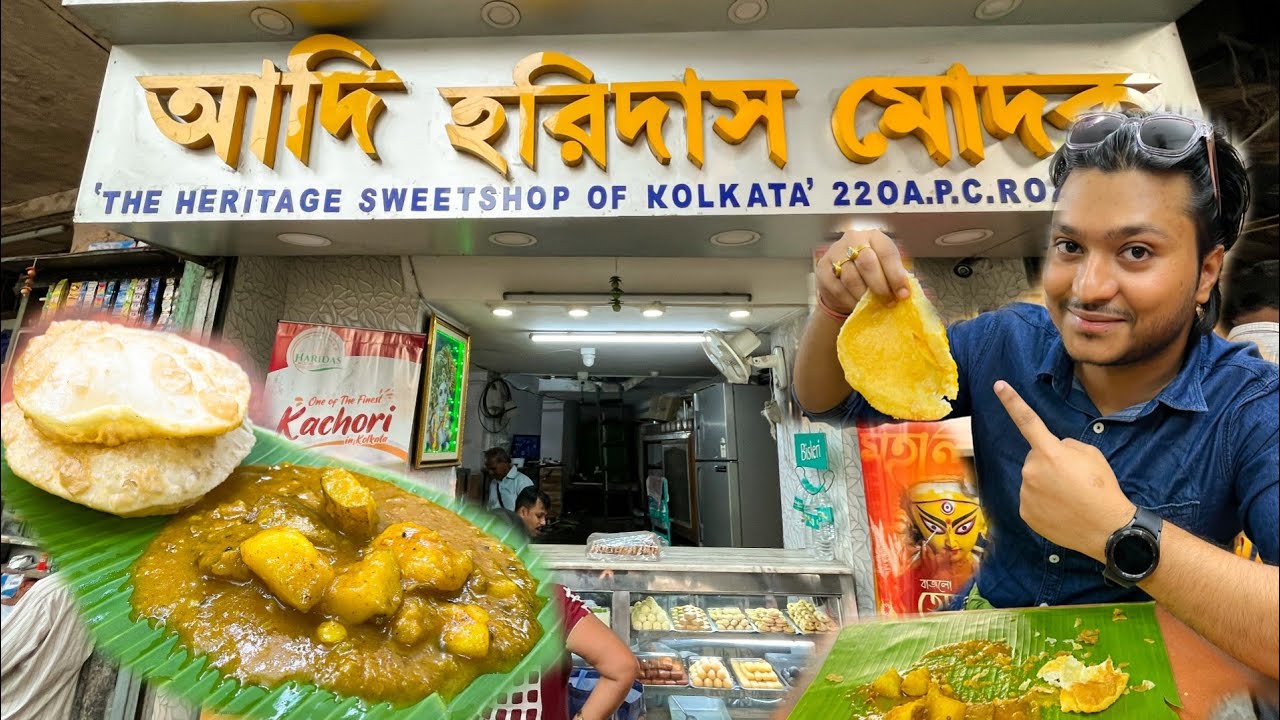 Kolkata’s Oldest Kachori Shop In Shyambazar | Kachori Sabji ₹12 | Indian Food Cuisine