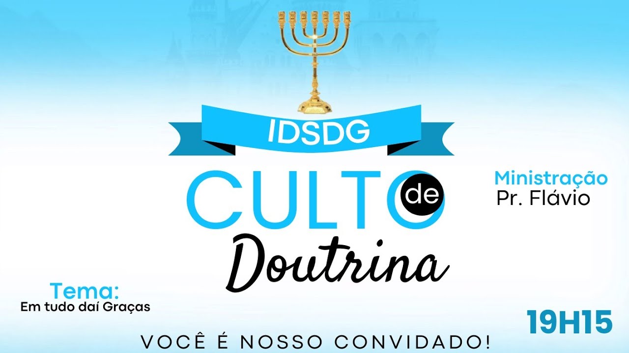 CULTO DE DOUTRINA - IDSDG - 27/02/26