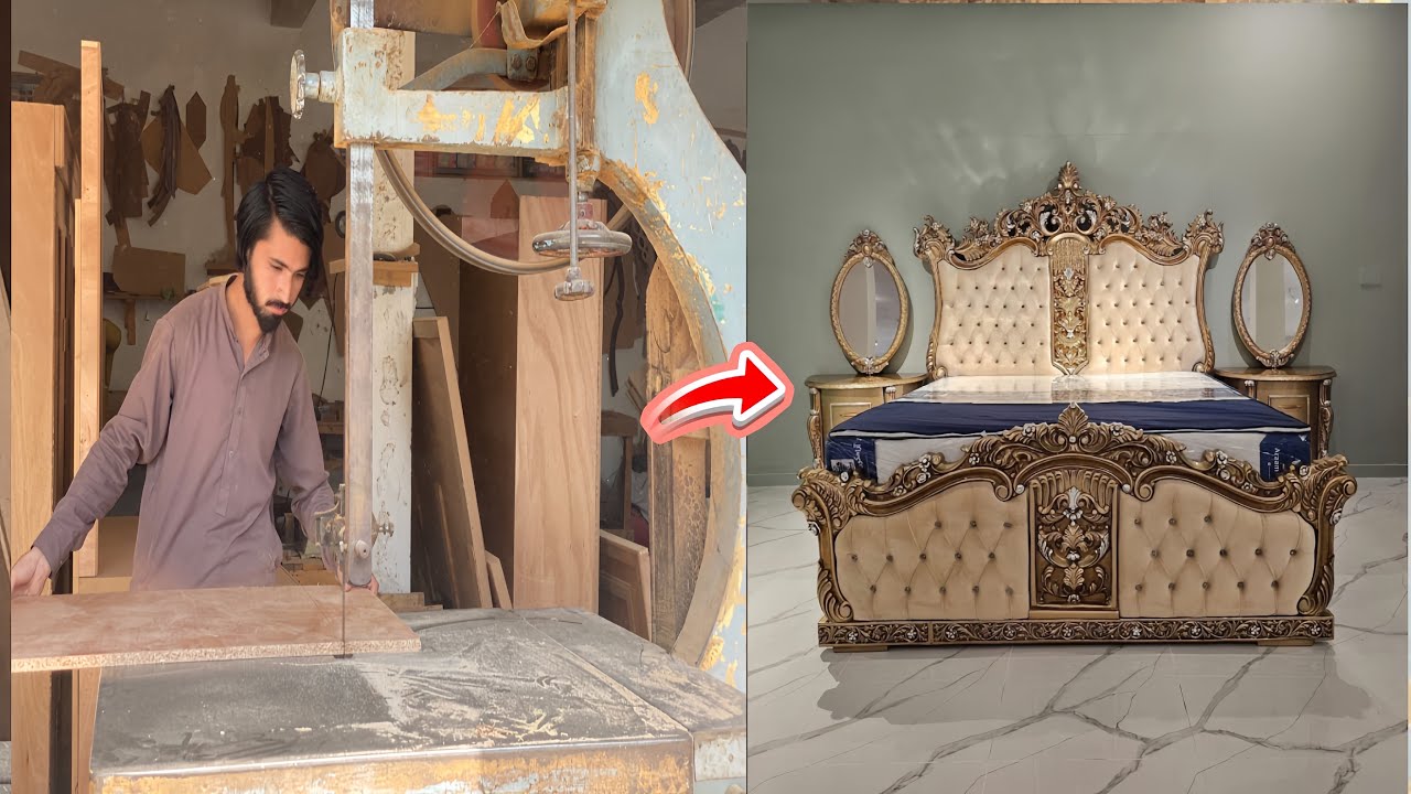 &ldquo;Chinioti Bed Making Process | Hand-Carved Wooden Furniture 2025&rdquo;