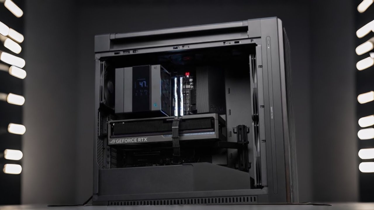 Ultimate Blackout PC Build :  ASUS ROG ASTRAL RTX 5080 + DeepCool Assassin IV + ASUS ProArt PA602