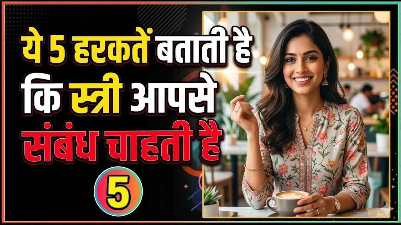 ये 5 हरकतें बताती हैं कि स्त्री आपसे संबंध चाहती है | महिला मनोविज्ञान के गुप्त संकेत🤫 Love Facts 