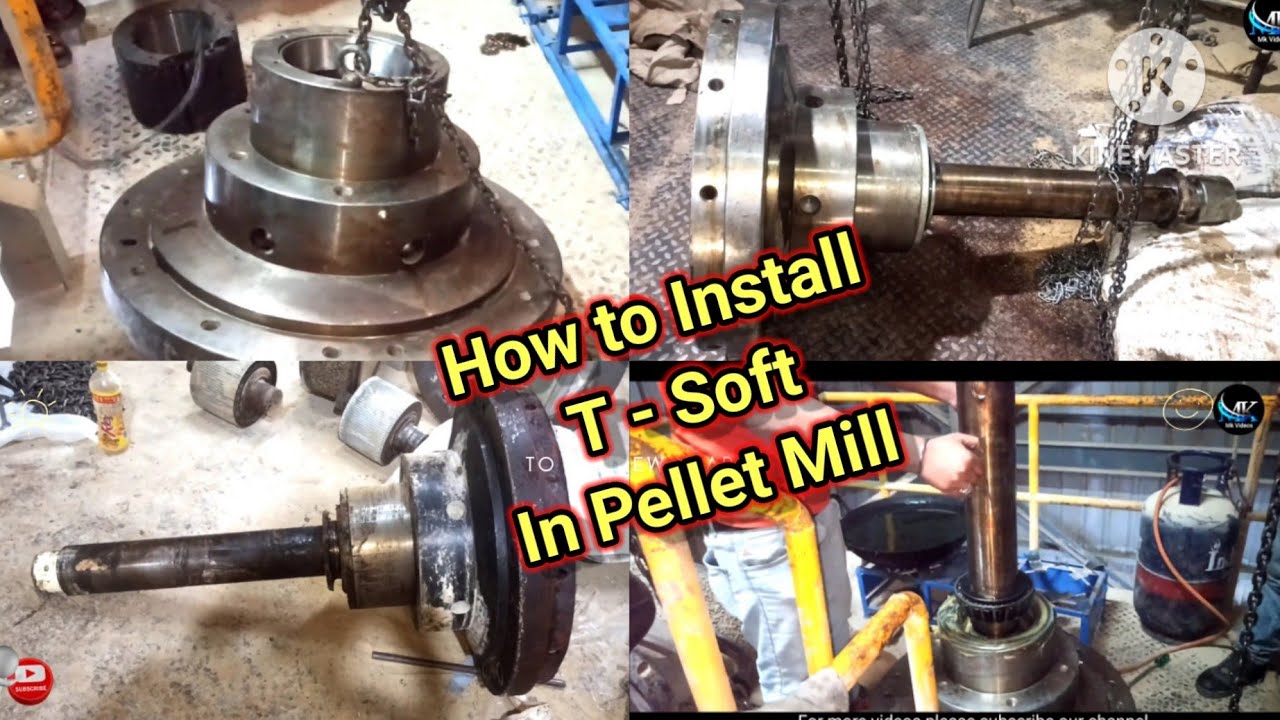 How to install new T-Soft and Die Holder in pellet mill#pelletmillmachine #cattlefeedmakingmachine