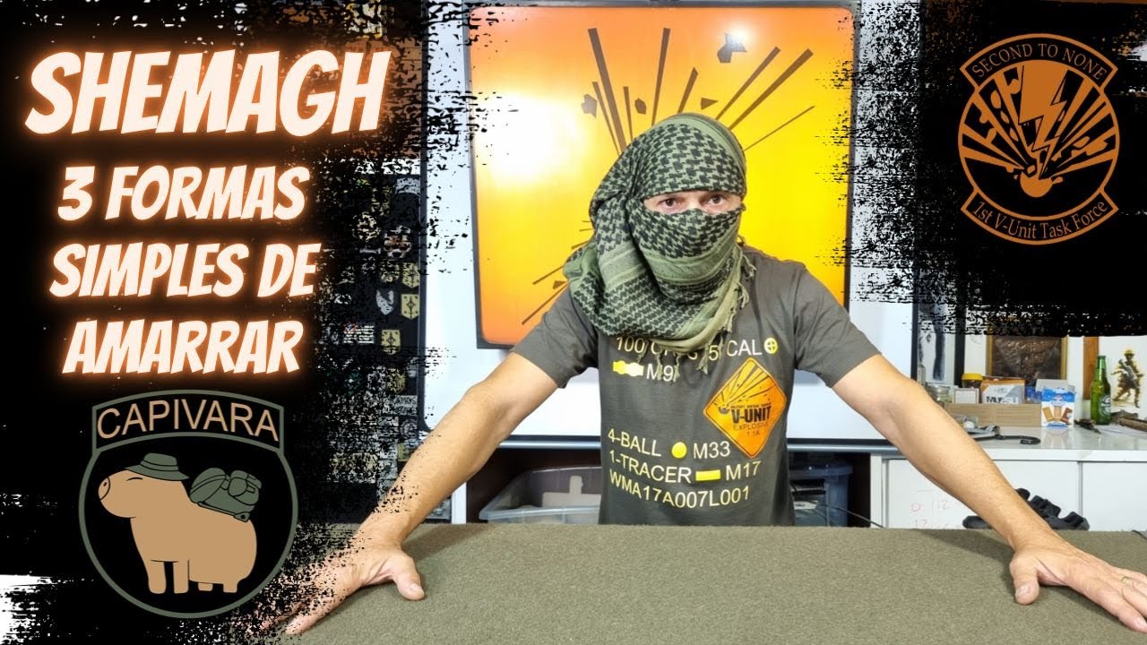 Como amarrar um Shemagh - 3 formas f&aacute;ceis