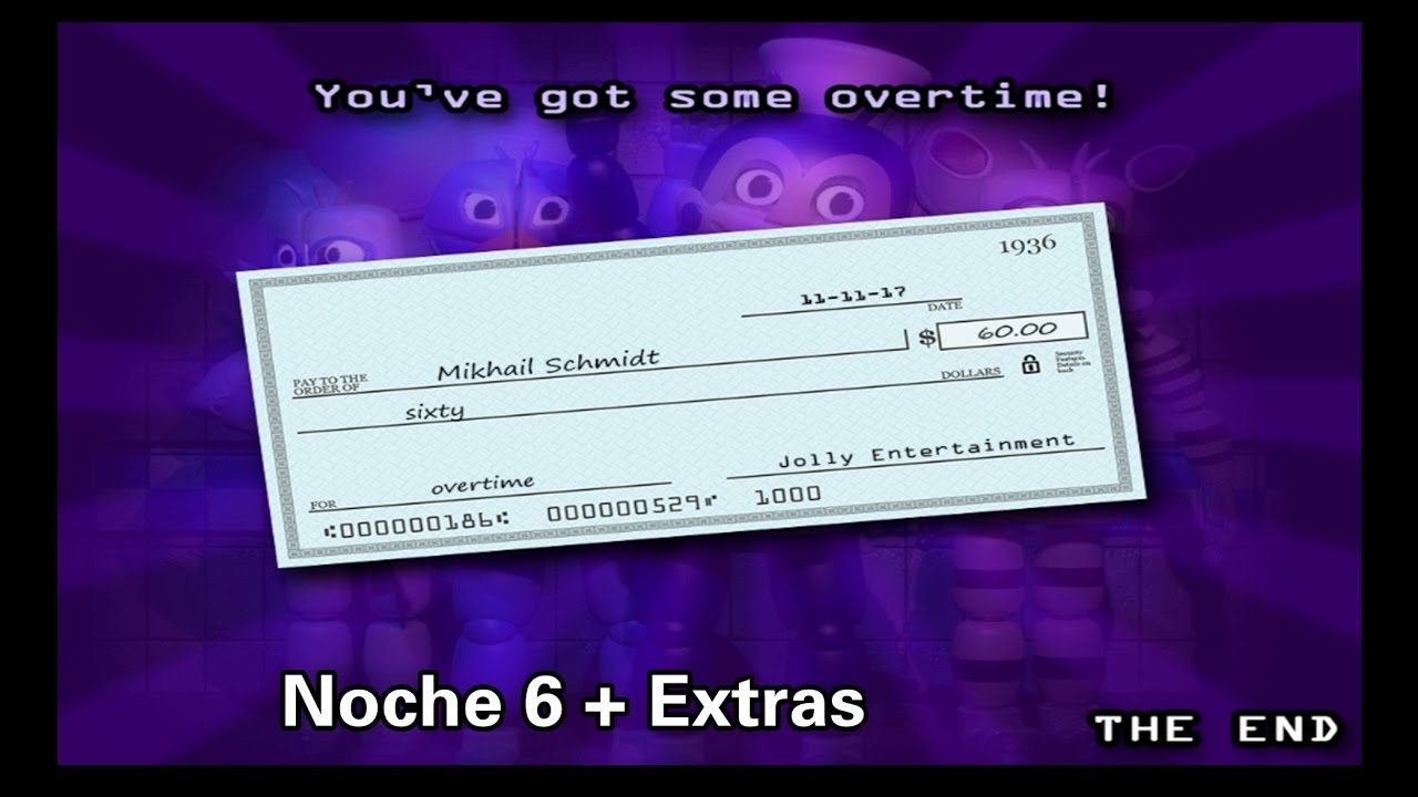 JOLLY | NOCHE 6 Y LOS EXTRAS | NIGHT 6 AND THE EXTRAS | FNAF FAN GAME 2016 |
