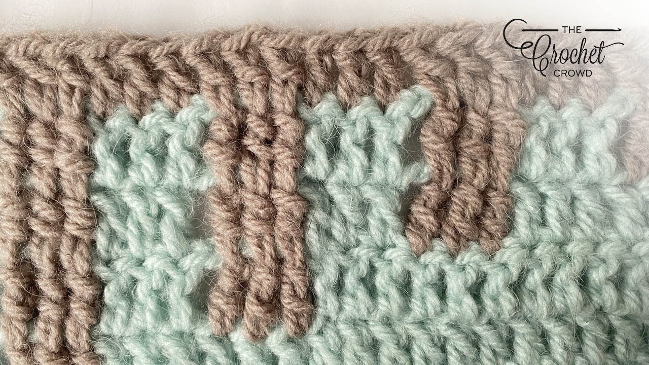 Waterfall Double Crochet Stitch
