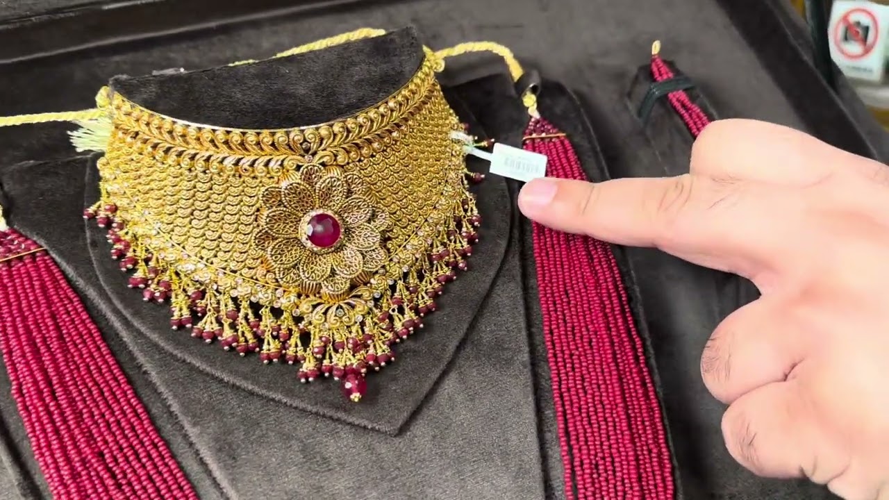 Gold Bridal Package by Al-Karam Jewellers Abbottabad.