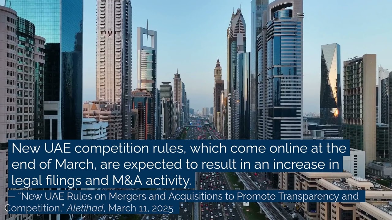 Bracewell Minute | Tariff, New UAE Competition Rules, Healthcare Price Transparency | March 14, 2025