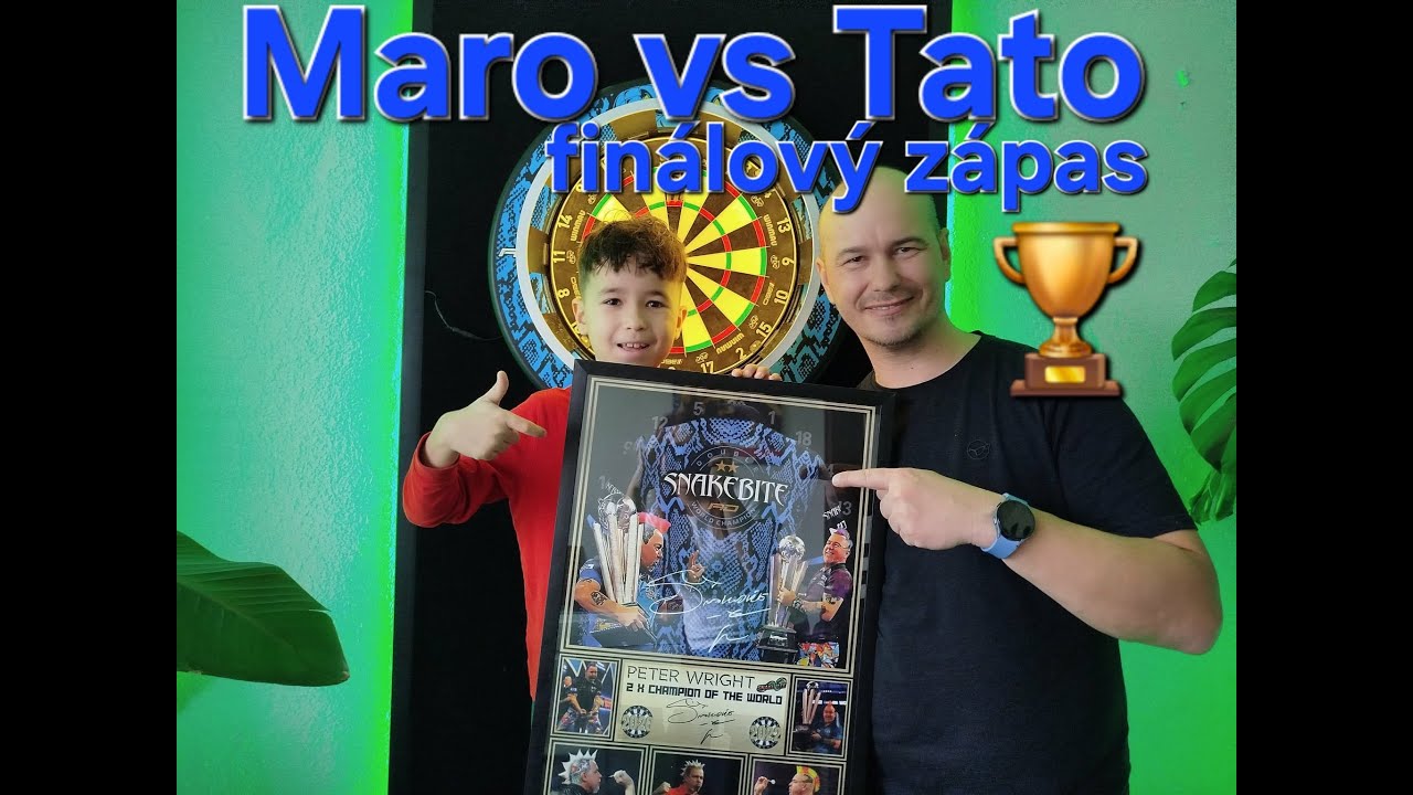 Finalový match v šípkach Maro vs Tato