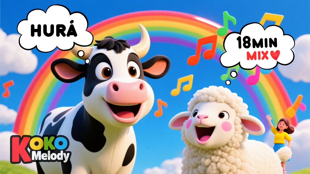Zvířátka zpívají, teta Běta a další🐮🐑 19 MIN non-stop písniček