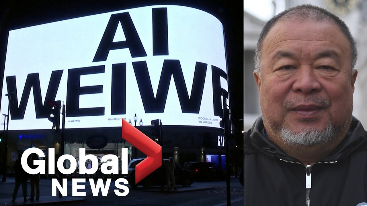 Ai Weiwei's new art work lights up London's Piccadilly Circus