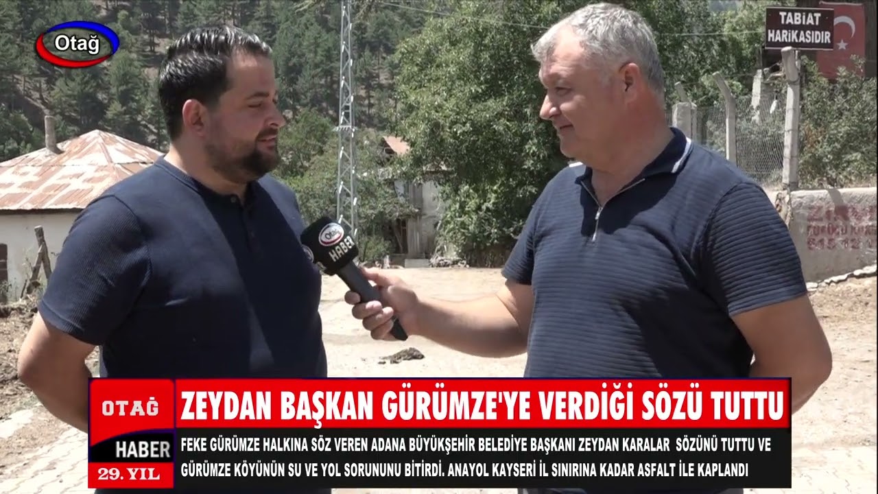 ZEYDAN BAŞKAN GÜRÜMZE HALKINA VERDİĞİ SÖZÜ TUTTU