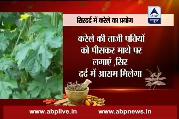 Acharya Ke Nuskhe: Bitter gourd leaves are effective in treating headache