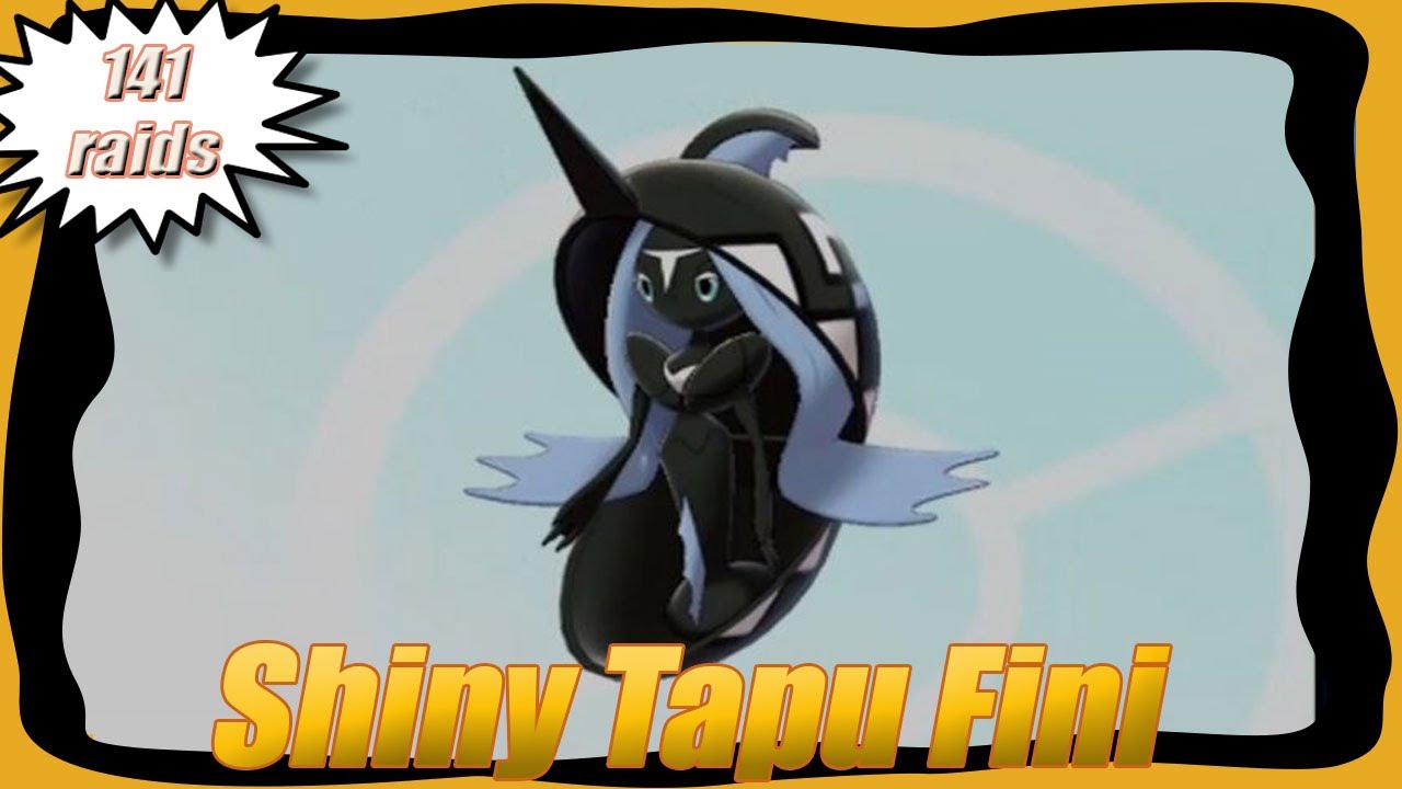 Live Shiny Tapu Fini - 141 total raids - Dynamax Adventures - Pokemon Shield
