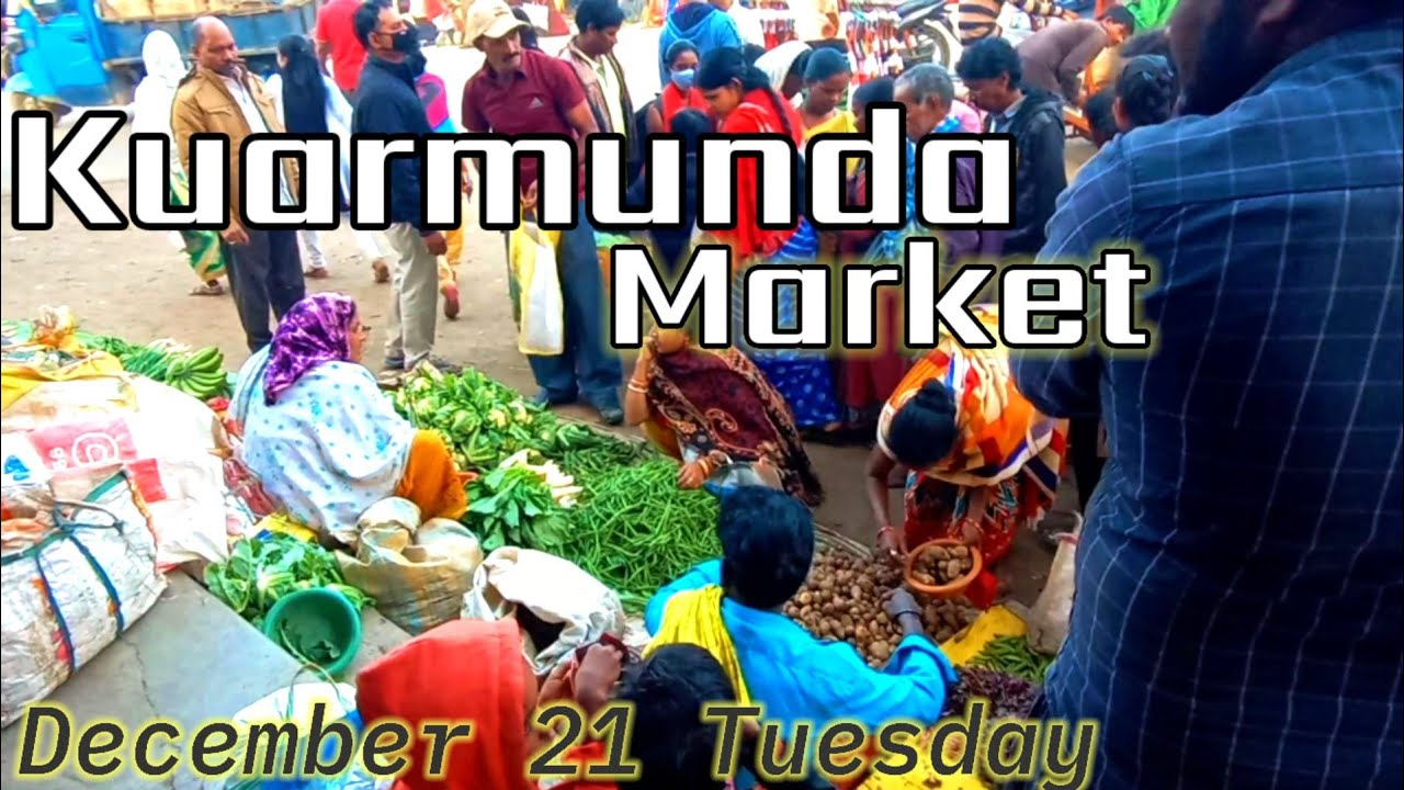 Kuarmunda market ka ek nazar  dt.21.12.2021 Christ Parab  ke Pahila Manglwar ka marketing ka Nazara