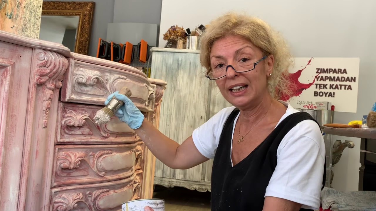 Büfe Boyama 16 Işın Mumcu Artisan Chalk Paint
