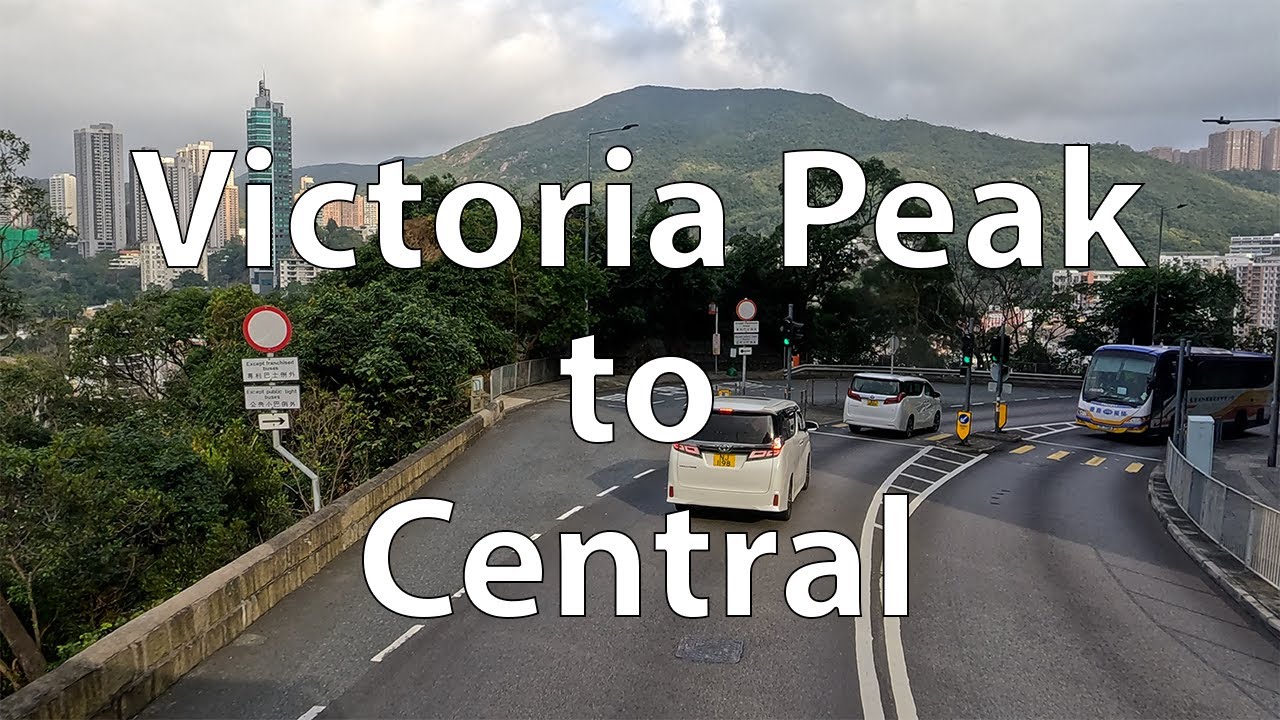 [4K] Hong Kong Bus Ride - 15: The Peak to Central Pier (HK)