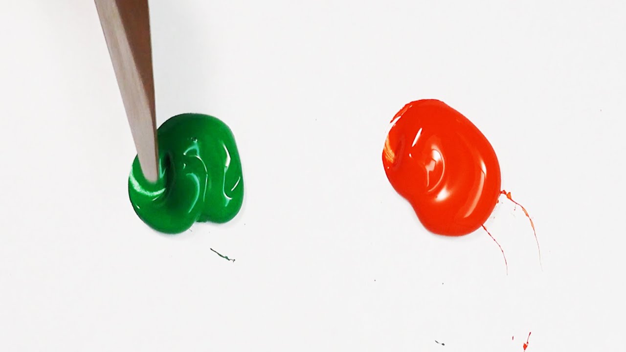 Mixing Green And Orange Paint To Make Brown Or Grey