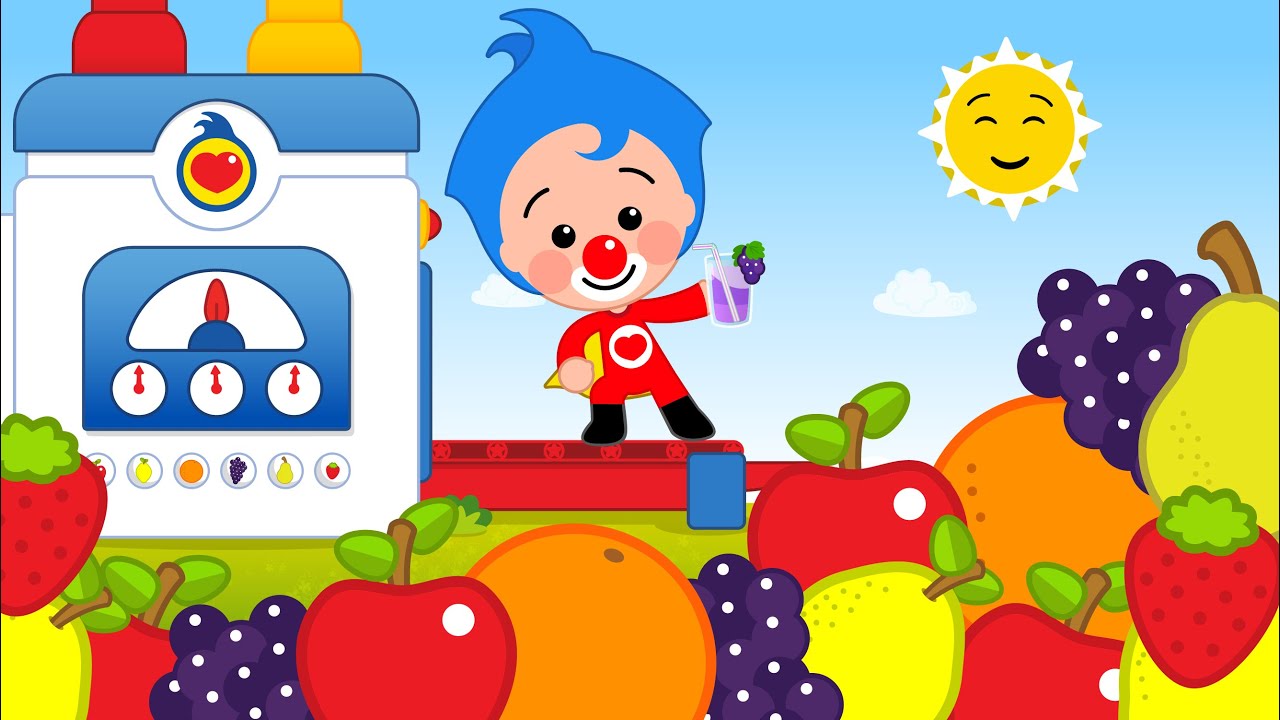 ¡Jugos de Colores! Máquina de Jugos 🍹🌈 Video Educativo | Plim Plim