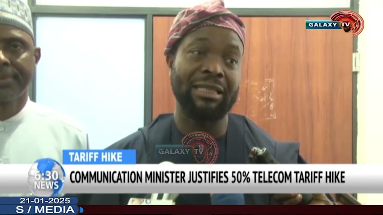COMMUNICATION MINISTER JUSTIFIES 50% TELECOM TARIFF HIKE