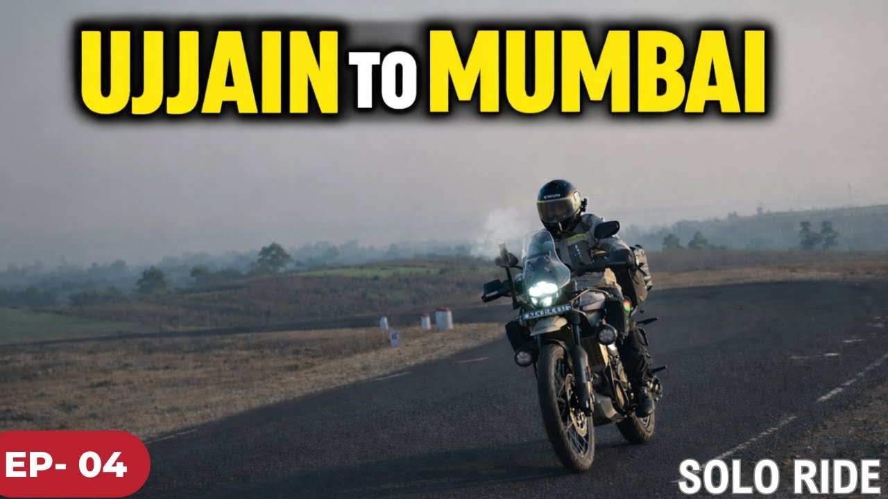Na Road dikha Na board | Ujjain to Mumbai in Extreme Fog | Solo Ride on Himalayan 450