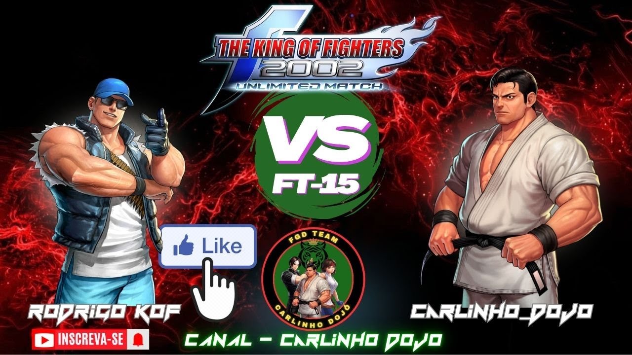 #01 - 2002 UM FT-15 [ FGD.RODRIGO KOF  VS  FGD.CARLINHO_DOJÔ ] CASUAL MATCH #kof2002um #steam