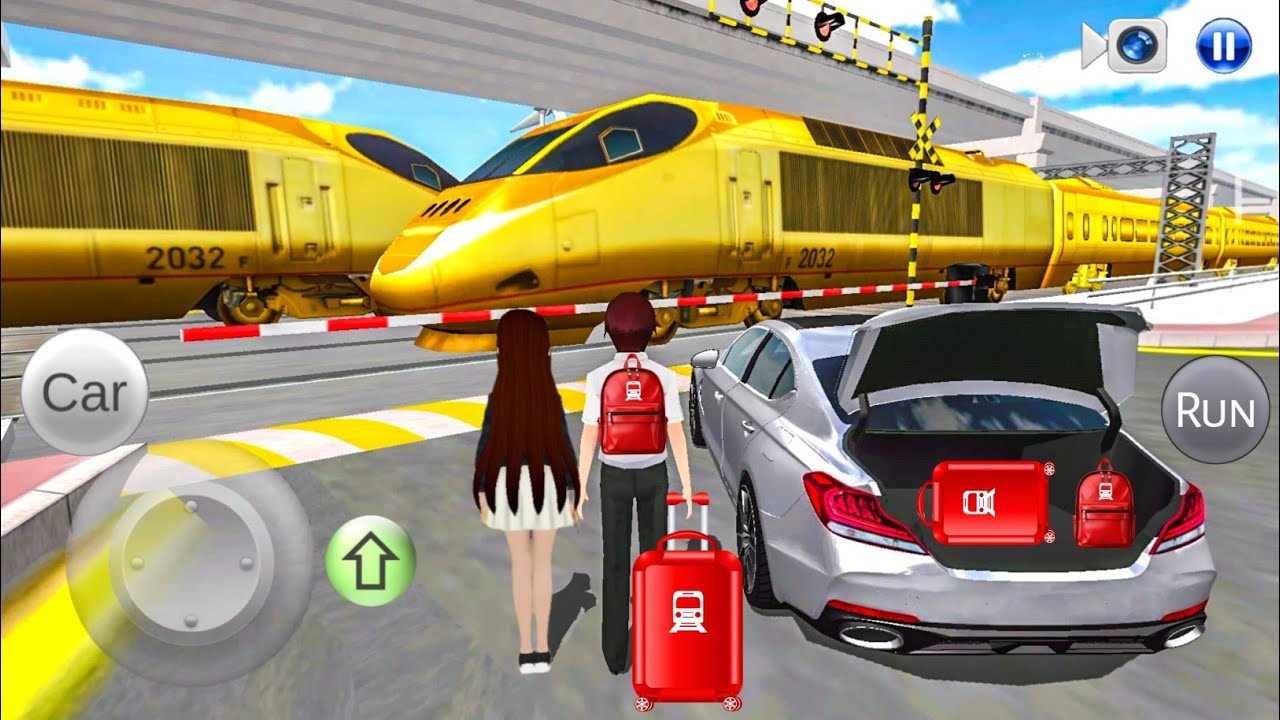 Today i am Traveling🧳 in Luxury Golden Bullet Train🚅 - 3D Driving Class 2026 - 3D Simulation Games