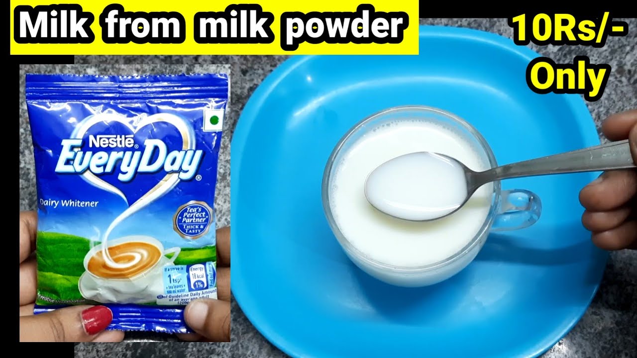 Milk from milk powder|nestle everyday dairy whitener|dairy whitener|milk recipe|milkpowder milk|milk