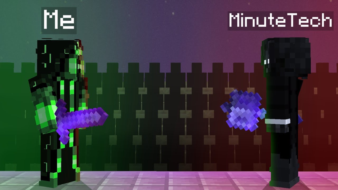 Я сражался с MinuteTech в роли Null Soldier на сервере Unstable SMP